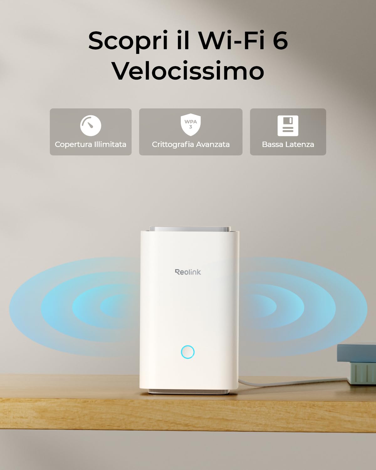 Reolink Security Home Hub, Telecamera di Sorveglianza, No Canone Mensile, Streaming Live e Riproduzione 16MP, Memoria Locale Espandibile, Wi-Fi 6 e Wi-Fi Dual-Band, Algoritmo Crittografia Esclusivo
