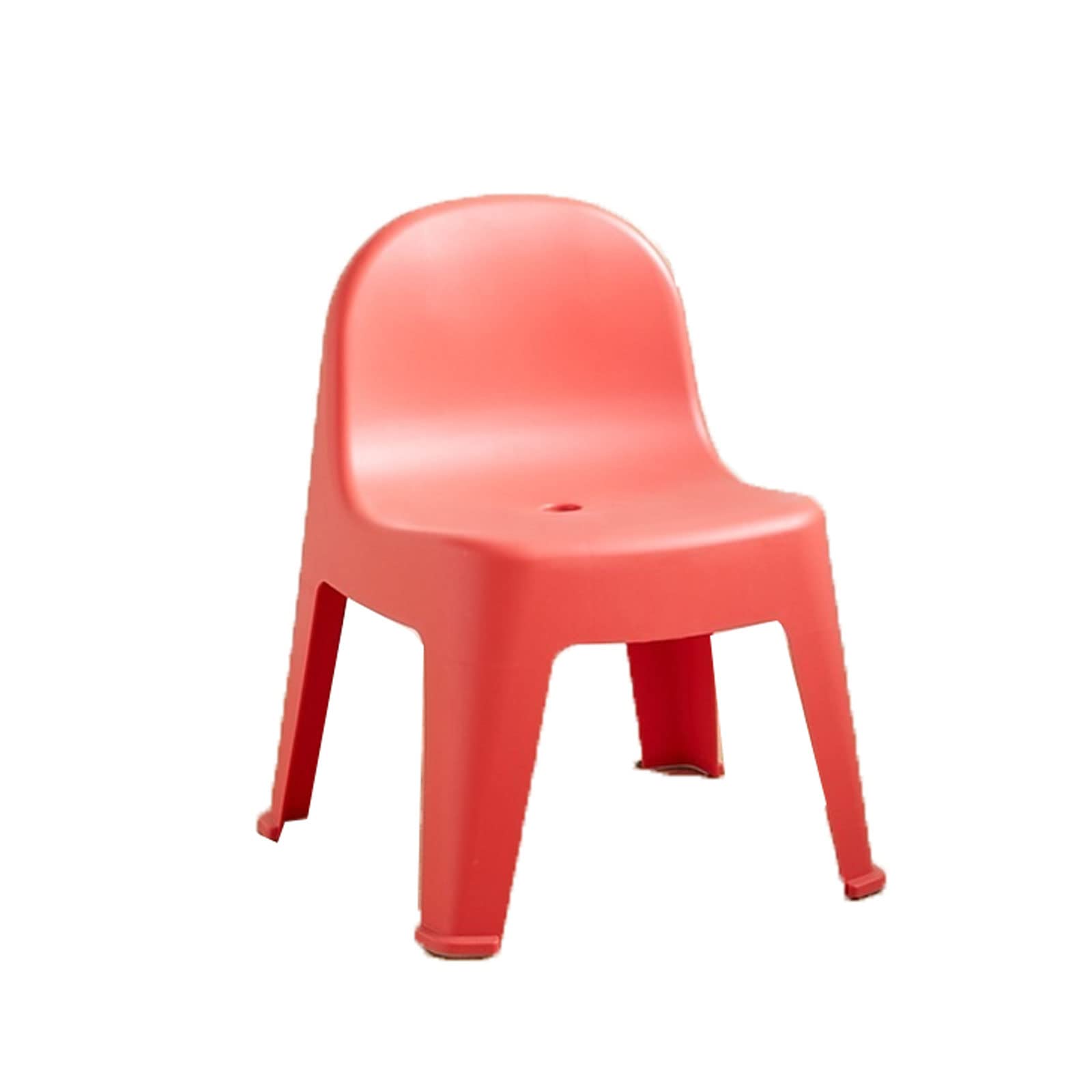Chaise basse en plastique et repose-pieds antidérapant pour le bureau et la maison