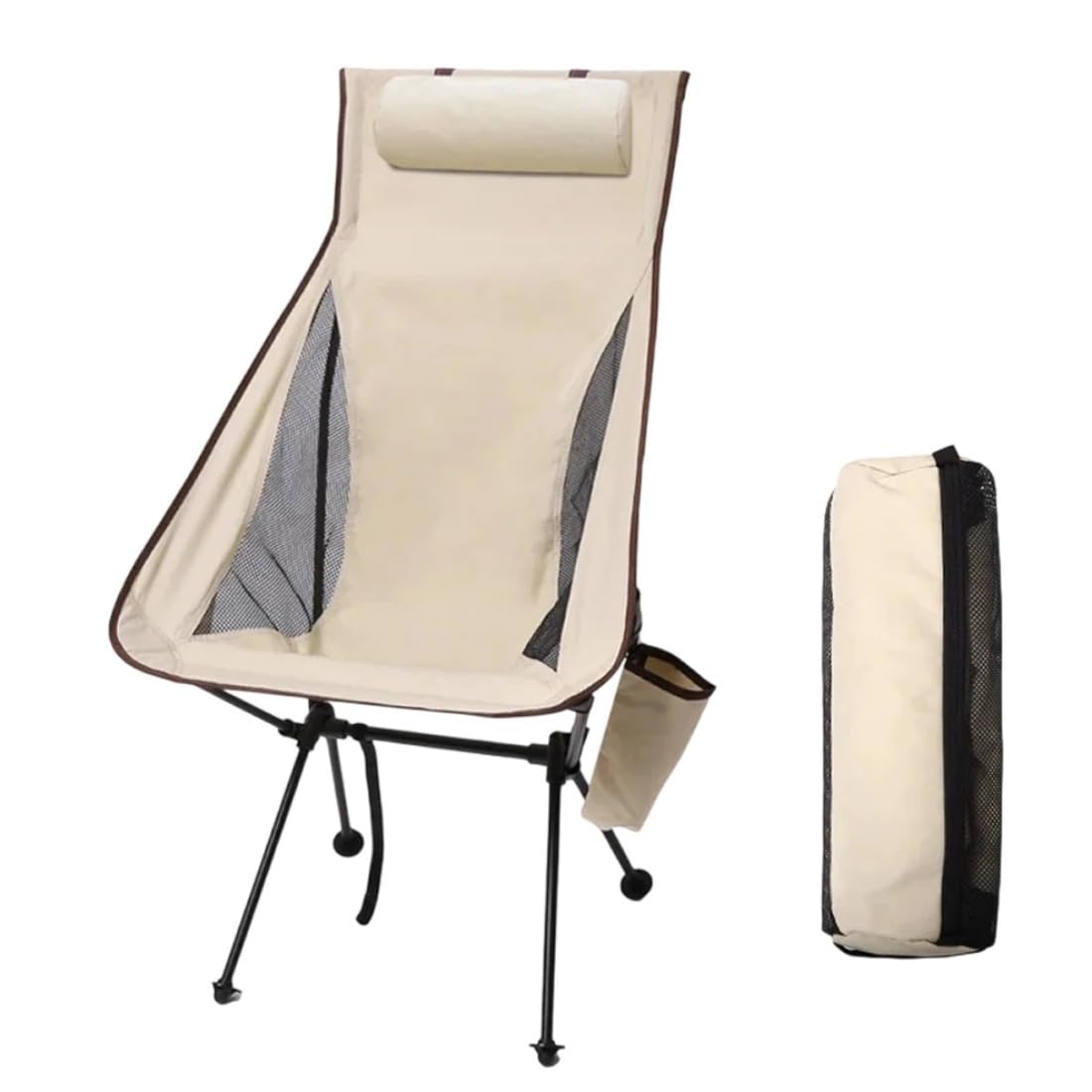 Yocyn Nestfoche Compact Camping Chair (Beige)