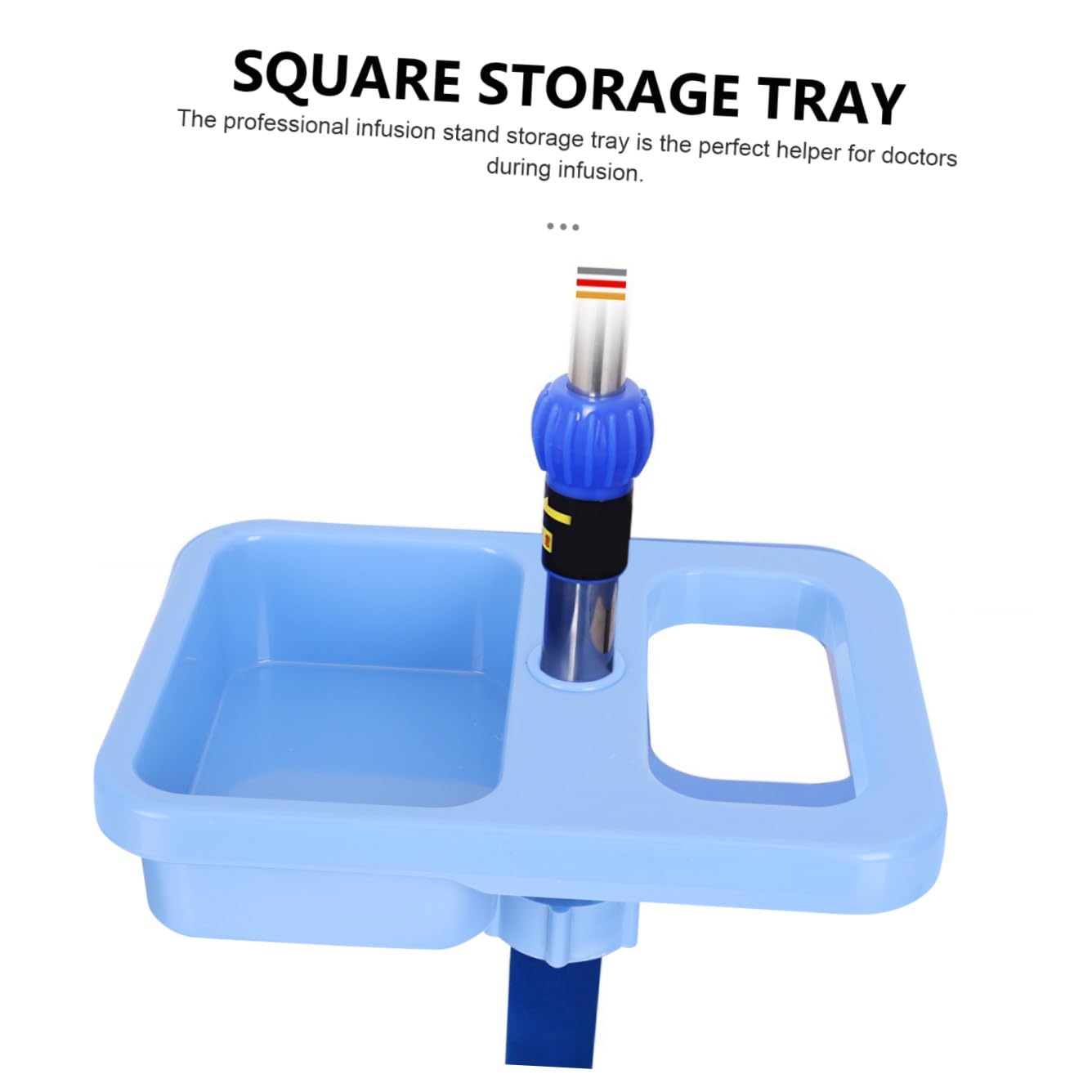Pole Tray for Iv Drip Pole Clamp Infusion Supplies Holder Hospital Use
