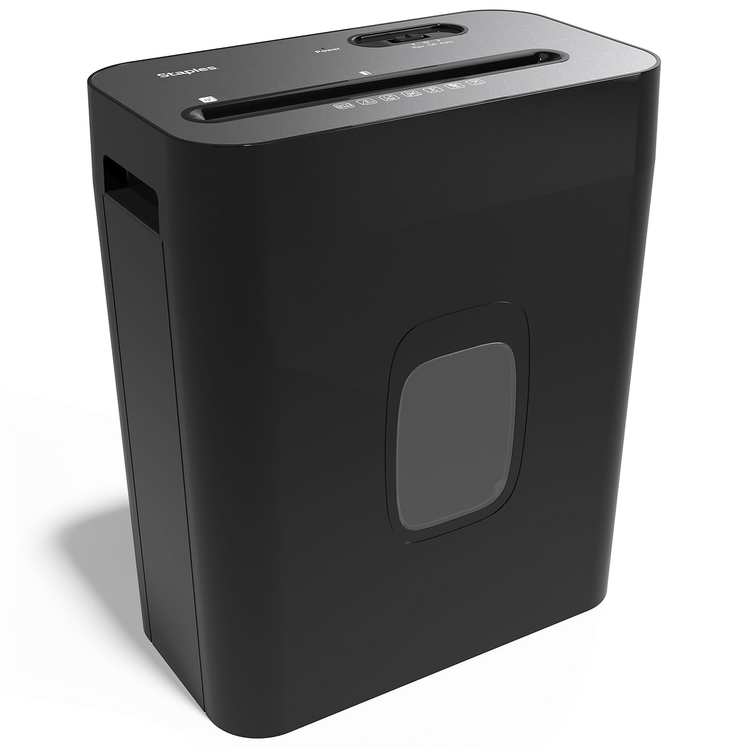Staples Paper Shredder, 12-Sheet Cross-Cut, Anti-Jam, for Office & Home Use with 4.6 Gallon Bin, Black