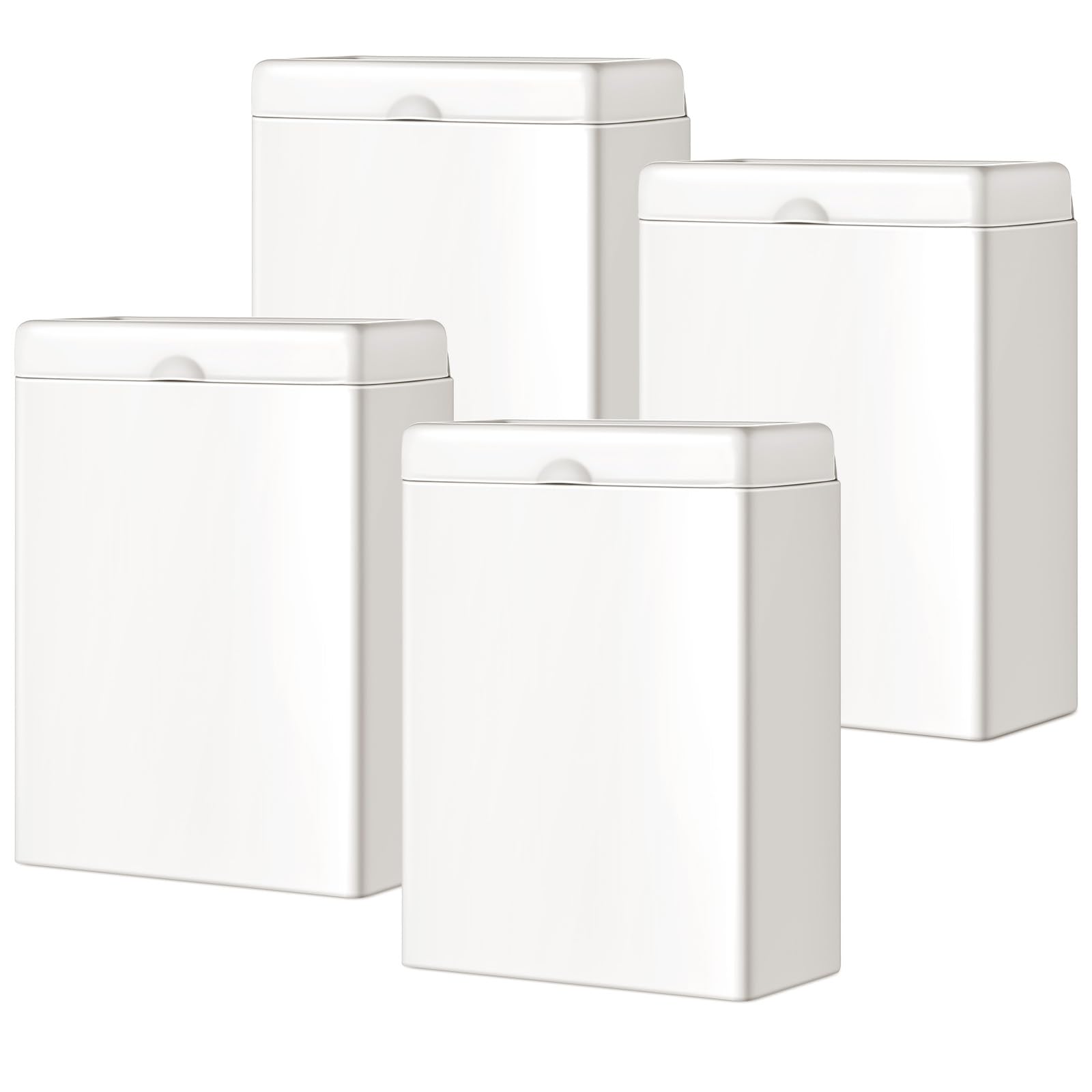 Tioncy 4 Pcs Sanitary Napkin Receptacle Wall Mounted,White
