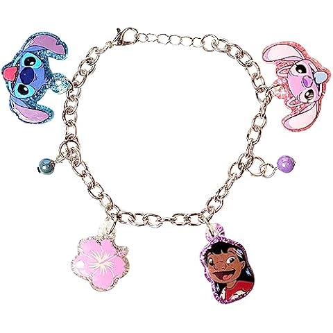 LUV HER Lilo and Stitch 7" Bracelet with Metal Charms - Disney Stitch - Ages 3+ Cover
