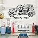 Produktbild PMSMT Autowandaufkleber, Autokunst, Wandtattoo, Reparaturservice, Fenster, Auto, Garage, Vinyl, Wandbilder, Kunst ac044