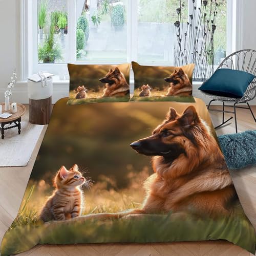 Linge de lit double 200x200 cm en microfibre douce et résistante