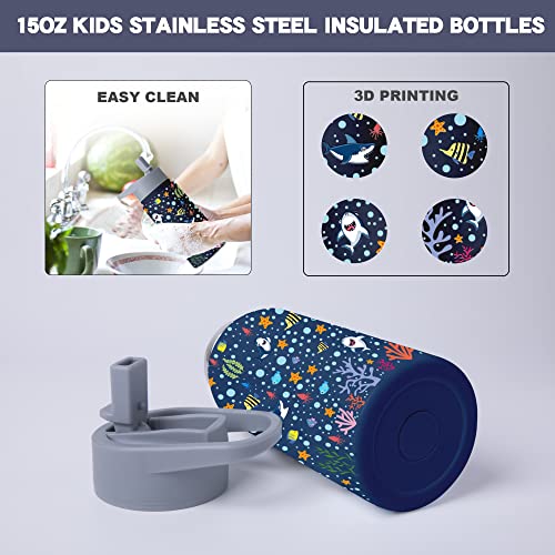 Arcquese Get Your Kids Excited For Hydration With Our Durable And Fun Ocean-Themed Water Bottle - Reusable, Leakproof, Eco-Friendly, And Bpa-Free - Perfect For School, Outdoor Adventures, And Travel #TOP4