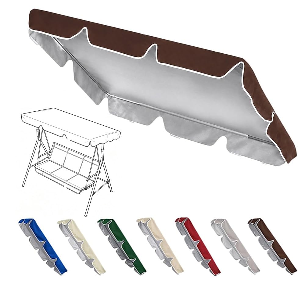 Toldo de repuesto para columpio impermeable que protege del sol y la lluvia