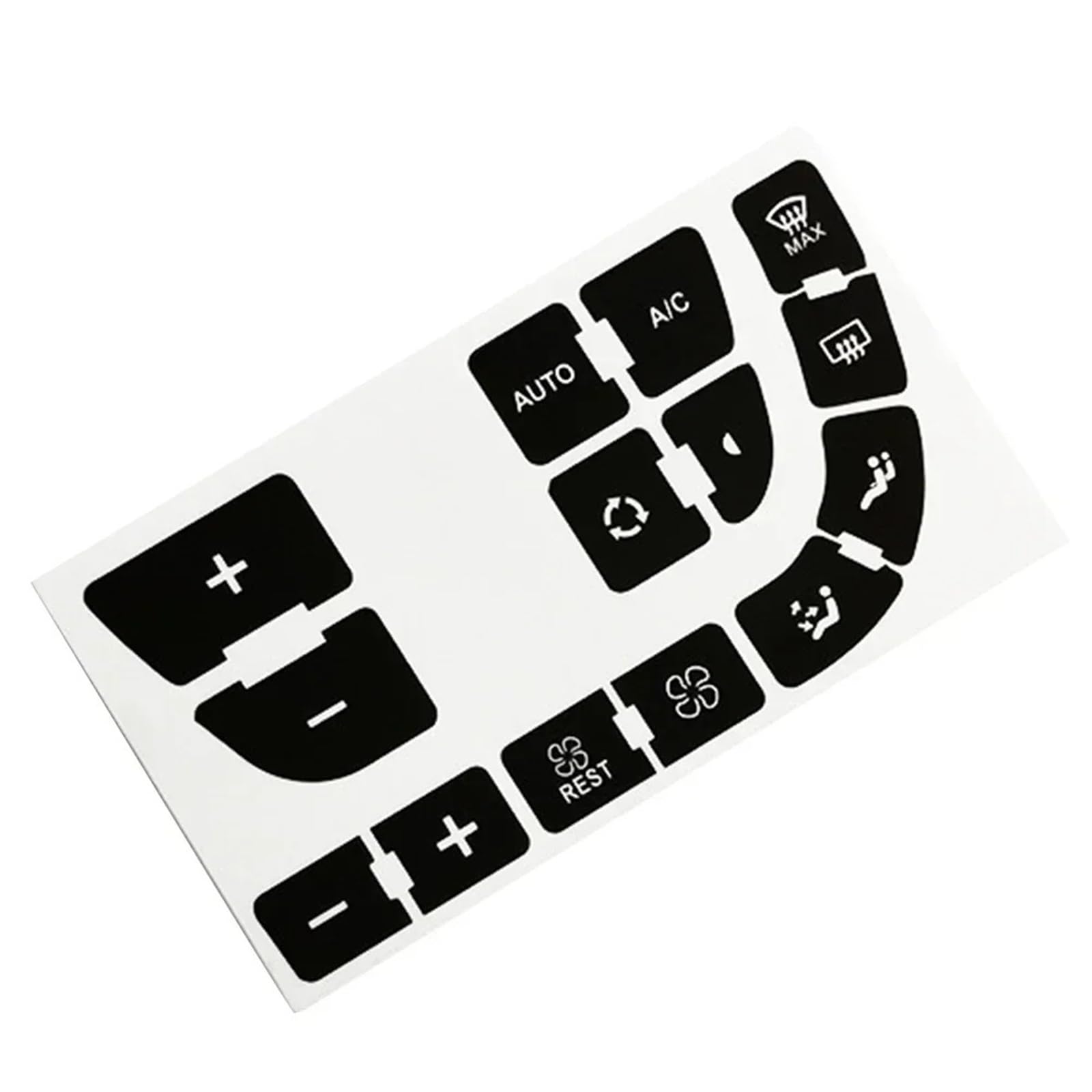 Dash Button Stickers Compatible with C4 for Grand for Picasso 1 Set Car Air Condition AC Climate Control Worn Peeling Button Repair Decals Stickers