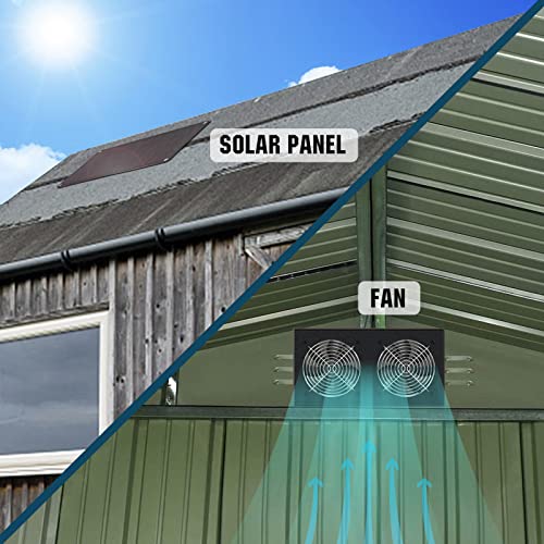 Plug-And-Play 10W Solar Powered Dual Fan Kit For Chicken Coops, Small Greenhouses, Sheds, Doghouses, And More #TOP7