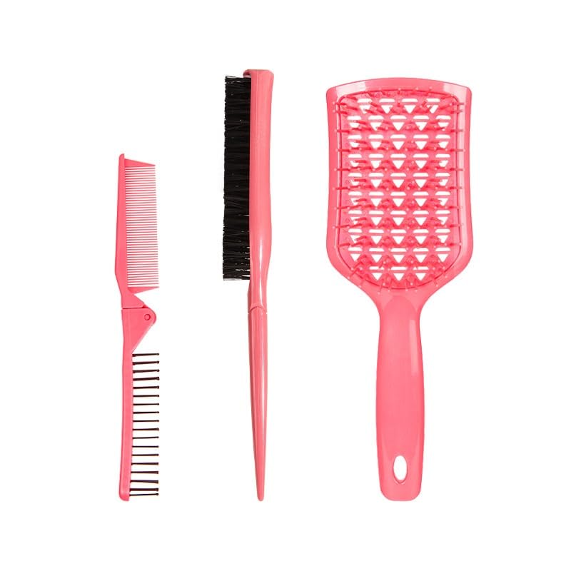 Straight Hair Comb Folding Styling Set of 3 Tools