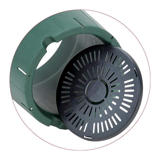 Amazon | 【ケース販売】アップルウェアー バラ鉢8号 グリーン