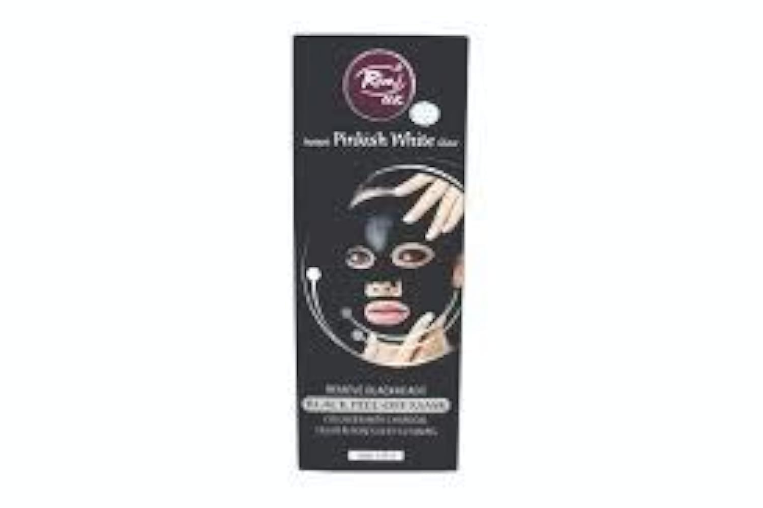 Rivaj uk Black Peel-off Mask Instant Pinkish White Glow Blackheads remover 100ml