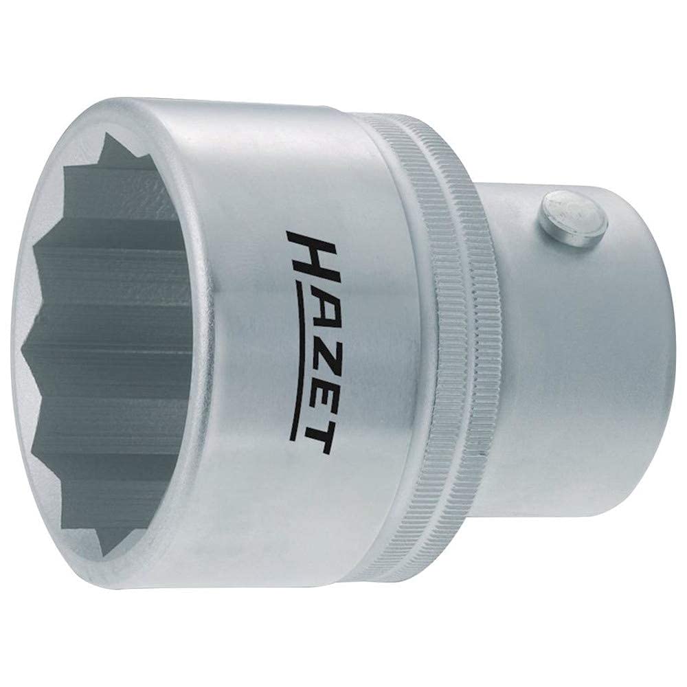 HAZET 1100Z-70 89 mm 12-Point Profile Socket - Chrome-Plated/Polished, 70 mm (Schlüsselweite)