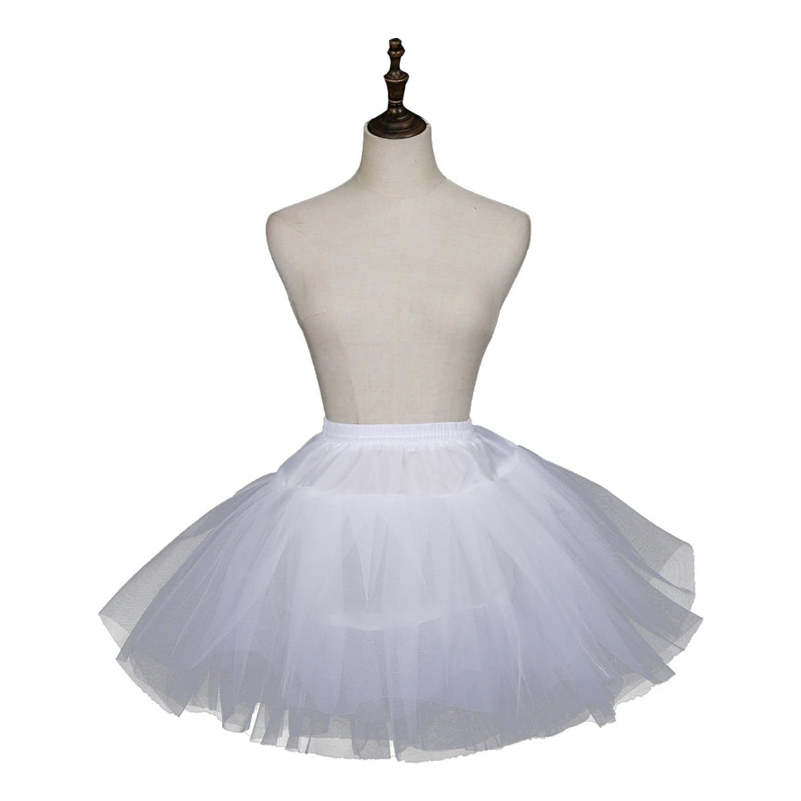 Maxtonser Girls Petticoat Underskirt Hoopless Tulle Underskirt For Dresses Crinoline Skirt Women White Crinoline Petticoat