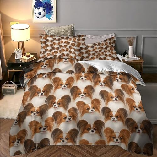 Housse de Couette Chien Papillon Microfibre : Finies les Allergies au Lit - 6