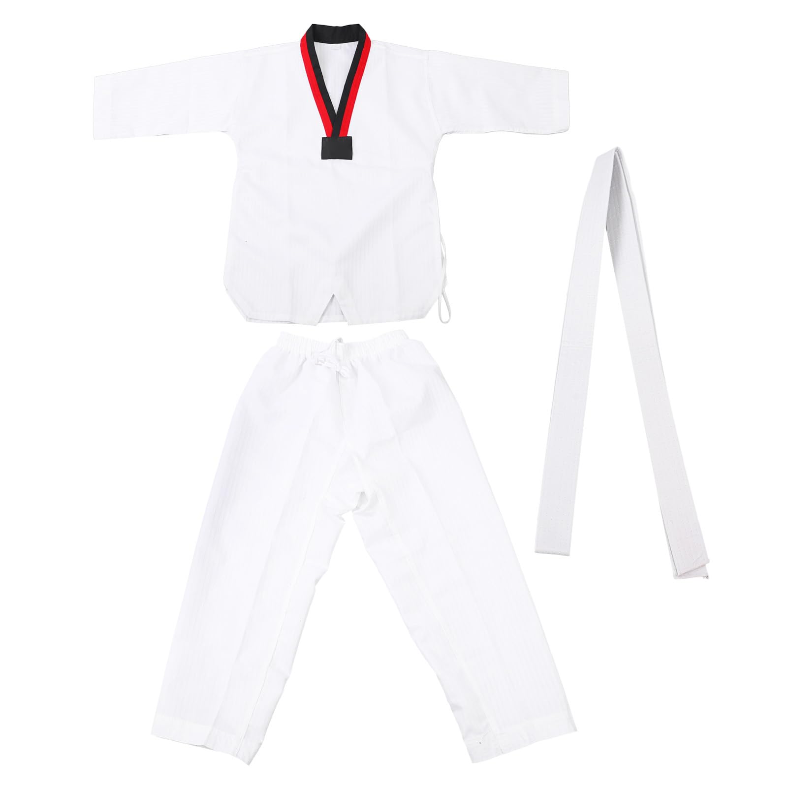 Uniforme Tradicional de Taekwondo, Uniforme de Taekwondo Ventilado de Algodón Duradero, Ampliamente Utilizado, Cómodo y Suave para Entrenamiento de Artes Marciales (M)