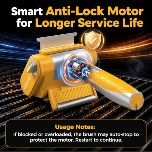 3-in-1 Electric Grill Brush with Support Roller for Effortless Cleaning - image 5