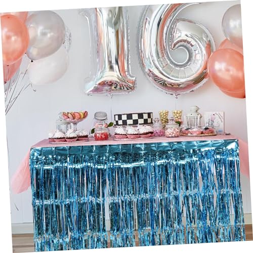 Table Frangée Dégradé à Franges Fluides pour Célébrations, Lot Festif de 20 Pièces
