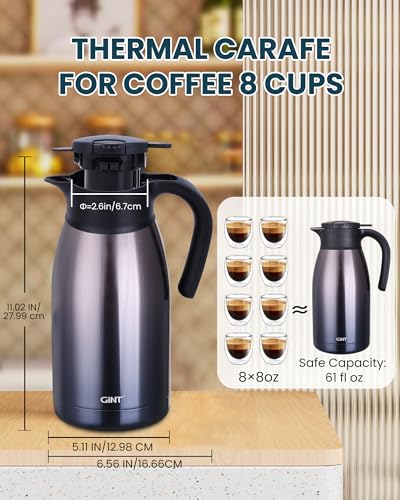 GiNT 64OZ Thermal Coffee Carafe