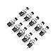 Yosoo 10pcs Mini Micro Push button Lockless Momentary ON/OFF Switch Black