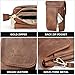 BOSTANTEN Vegan Leather Small Crossbody Bags for Women Designer Cell Phone Bag Wallet Purses Adjustable Strap Retro Brown