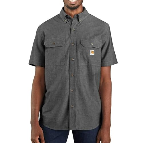 [�J�[�n�[�g] �V�����u���[�V���c ���� ���[�Y�t�B�b�g Fort Loose SS Shirt USA���f�� [104369] 2XL �u���b�N�V�����u���[ [���s�A���i]