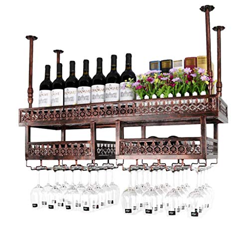 LYNDMBD Estante Flotante para Vino, Soporte para Copas de Vino, botellero, botellero, decoración Industrial, etc.