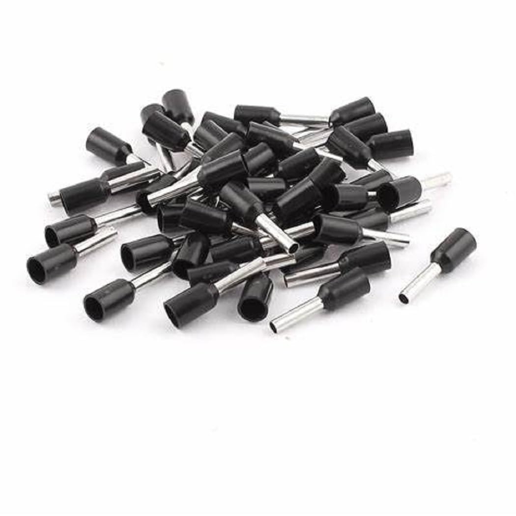 RT SENSE (E-1508)-1.5 SQMM Wire Ferrules, Copper Crimp Connectors, Insulated Cord Pin End Terminal, Wire Connector (Black, Pack of 800)