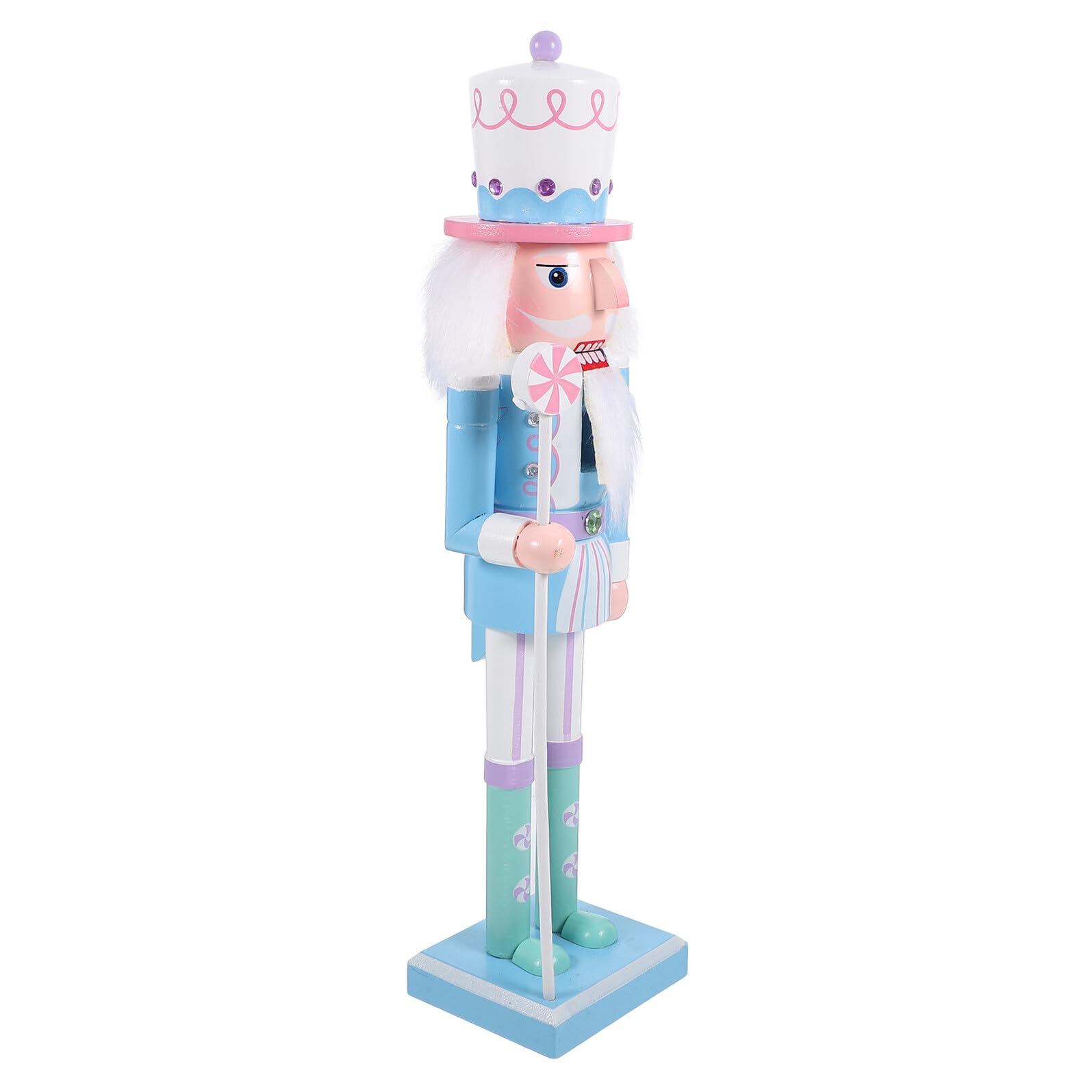 Toyvian Holz Nussknacker Figur Traditionell für Weihnachtsdeko Tischdeko Geschenk Idea für Zuhause Hotel Restaurant