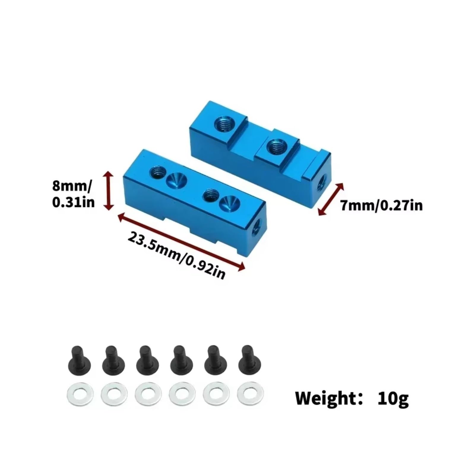 RC Car Accessories for Tamiya for GF01 WR02 G601 Metal Servo Mount 54587 Weight: 10g Blue RC Car Upgrade Parts Accessories Replacement and Upgrade
