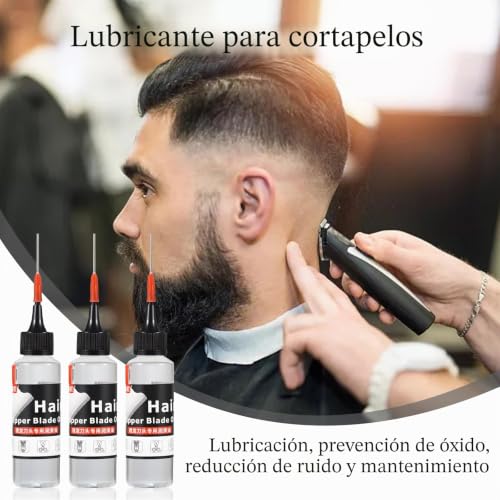 Miniatura 4 de 3 Piezas Aceite Lubricante Para Cortapelos,180 Ml Aceite Para Maquina De Cortar Pelo,Aceite Maquina De Coser,Para Recortadoras,Máquinas De Coser