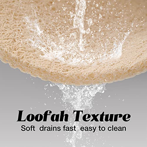 chakme Loofah Shower Mat for Inside Shower Quick Dry PVC Non Slip Bath Mat Super Soft Bathroom Rug Anti Mould - Image 2