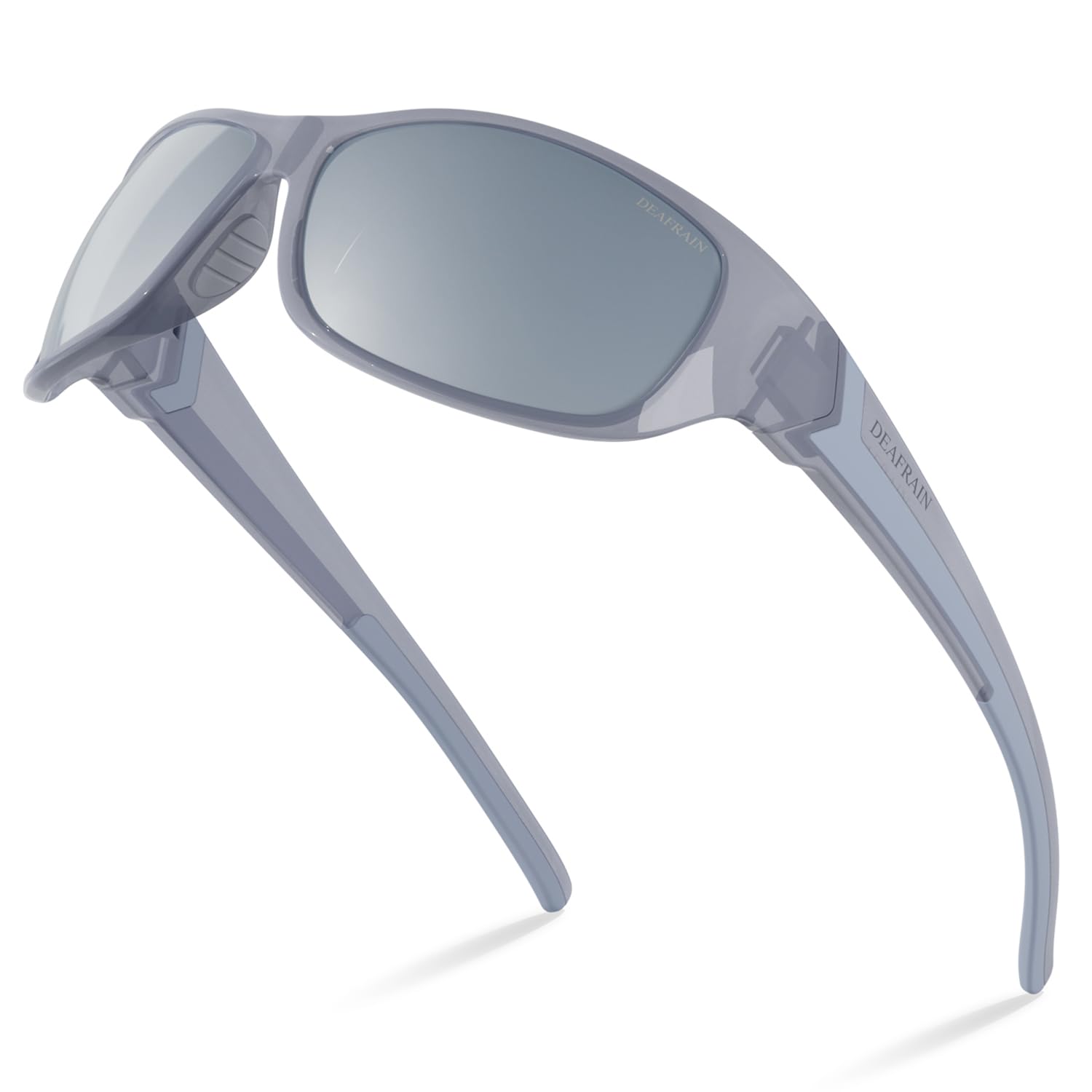DEAFRAIN Polarisierte Sport-Sonnenbrille für Männer und Frauen, Fahren, Angeln, Radfahren, Laufen, UV-Schutz