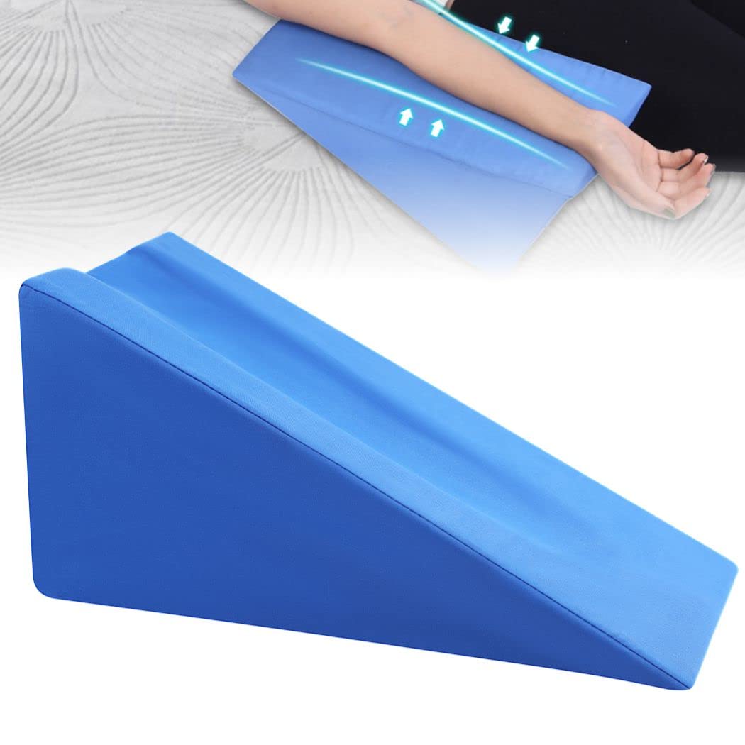 Almohada triangular de elevación de brazo, almohada de cuña de codo lavable, esponja triangular, soporte extraíble para dormir