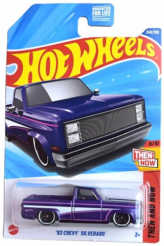 Hot Wheels '83 Chevy Silverado, Then and Now 9/10 [Purple] miniatura 1