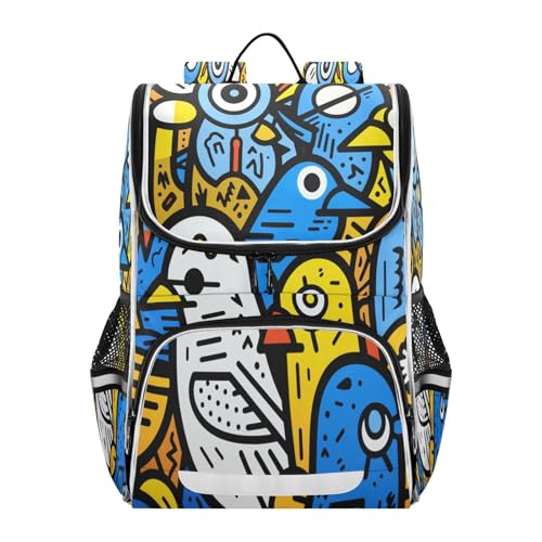 Sac à dos panda grande capacité pour le collège et les loisirs