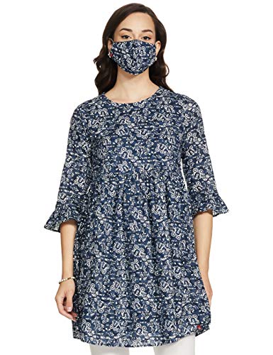Image of BIBA Women Cotton Indie Mickey Printed Top