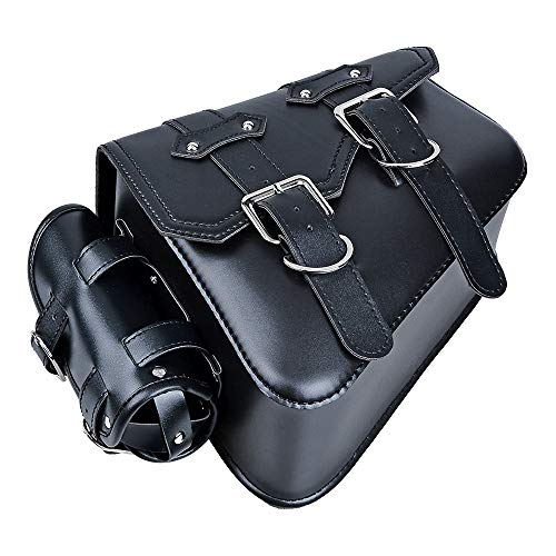 Alforja lateral derecha para motocicleta Astra Depot en cuero PU, compatible con Harley Sportster XL883 y XL1200 miniatura 2