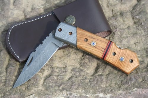 Preisvergleich Produktbild DAMASTMESSER MOSAIKPINS Damaststahl Damast Japan Styl