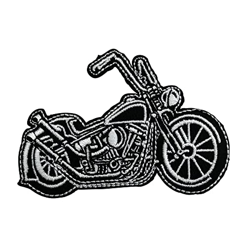Urbanski Patch Moto Motorcycle Motorbike Biker parche bordado termoadhesivo 5,7 x 8,5 cm | Aplique para planchar o coser