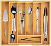 Deconox 7 Division Bamboo Spoon Holder Antibacterial Drawer Inside Organizer