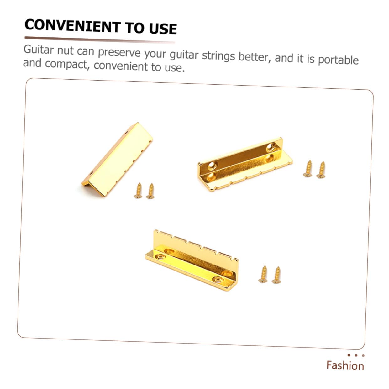 ibasenice 4sets Nut Metallo Per Chitarra Shaped Accessori Per Chitarra Elettrica e Acustica Migliora Suono e La Sostenibilità Delle Corde Facile Da Installare e Rimuovere