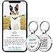 MYLUCKYTAG Personalisierte Haustier ID Tags Hundemarken - QR Code ID Tags - Haustier Online Profil - Senden Sie Haustier Standort Alert E-Mail beim Scannen