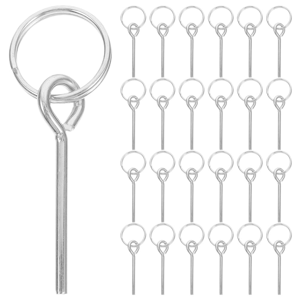 40pièces Kit De Réparation De Tente Connecteurs De Mâts avec Anneaux Et Broches De Remplacement Robustes Accessoires pour Camping Et Randonnée