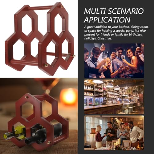 Soporte para Botellas de Vino de Madera Maciza Europea miniatura 3