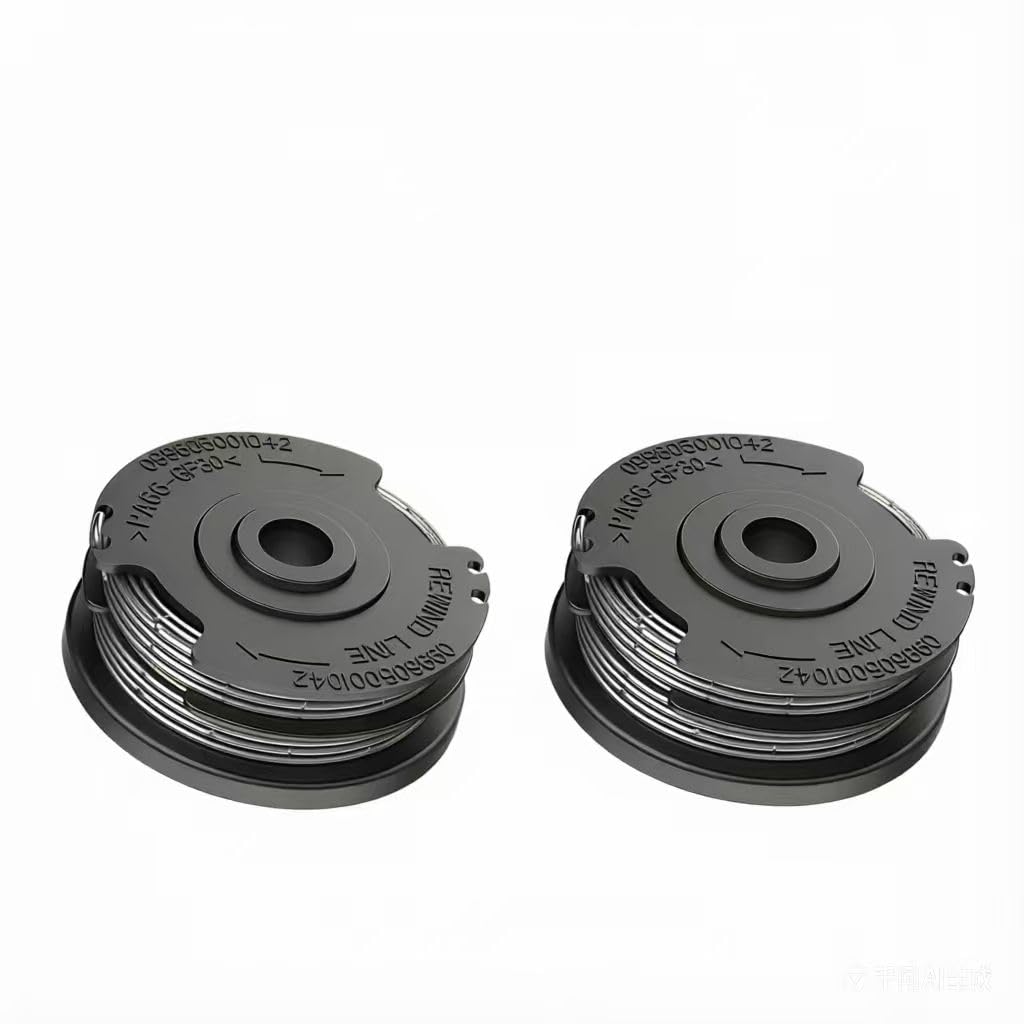Renyigou Replacement Strimmer Spool Line for Bosch ART 24, ART 27, ART 30, ART 30-36 LI – Φ1.6mm x 6m Double Autofeed Nylon Wire (2pcs)