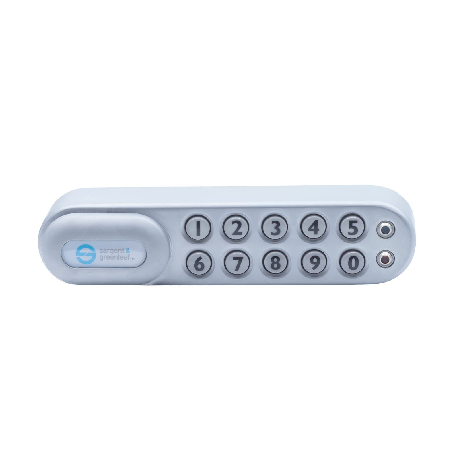 Sargent & Greenleaf 1300V Electronic Digital Keypad Mechanical Code Lock for Medical Carts, Cabinet, Drawers, and Lockers, Battery Included (Zinc, Right)