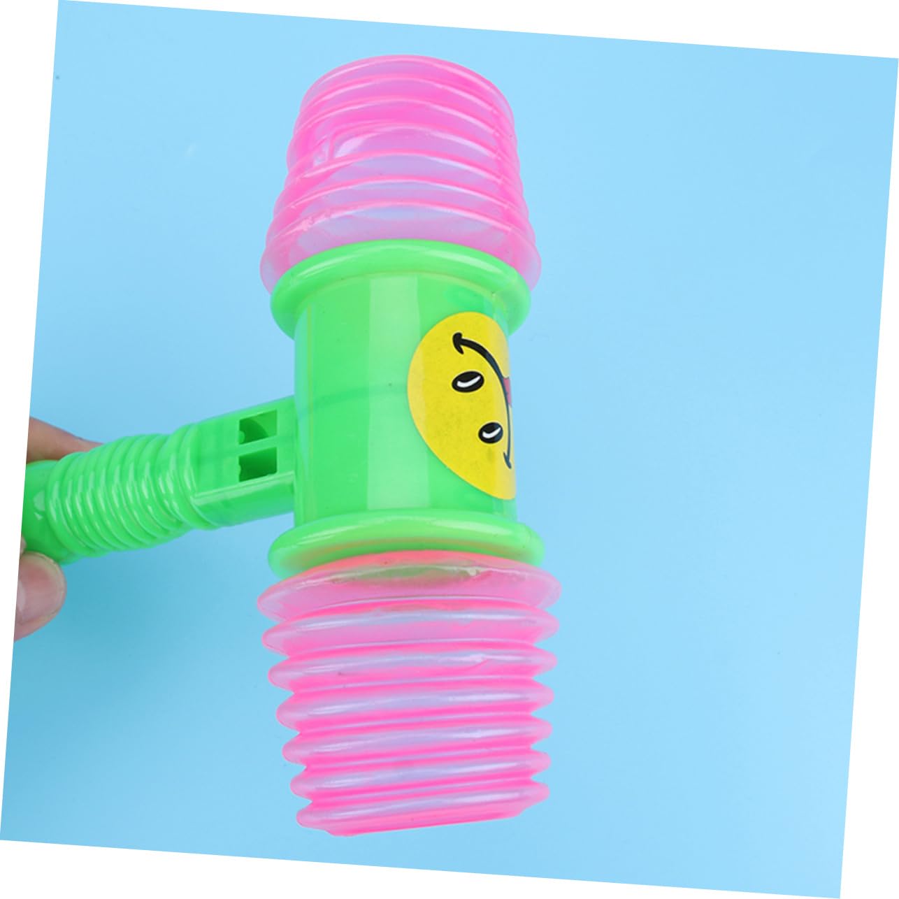 Hemoton Plastic Children's Hammer Toys Set of 8 Squeaky Gavel Toys for Boys and Girls' Party Plaything Random