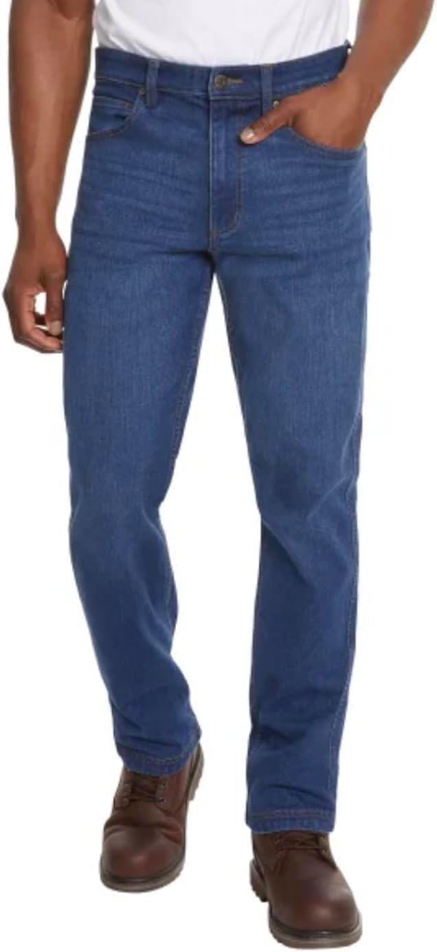 Kirkland Signature Men's Comfort Stretch Straight Fit Classic 5 Pocket Denim Jean