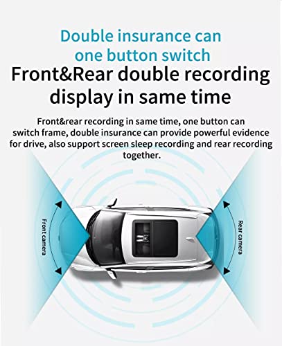 Image of DEVIANT 10-inch Touch IPS Screen Car DVR with 4K Ultra HD Resolution, Dual Camera Recording, Real-time Reverse Parking View, Loop Recording, G-Sensor, Motion Detection and Parking Monitor